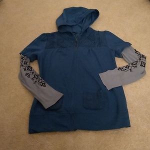 Full zip hooded shirt